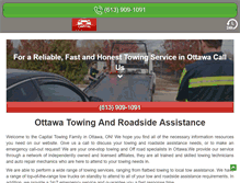 Tablet Screenshot of ottawa-towing.ca